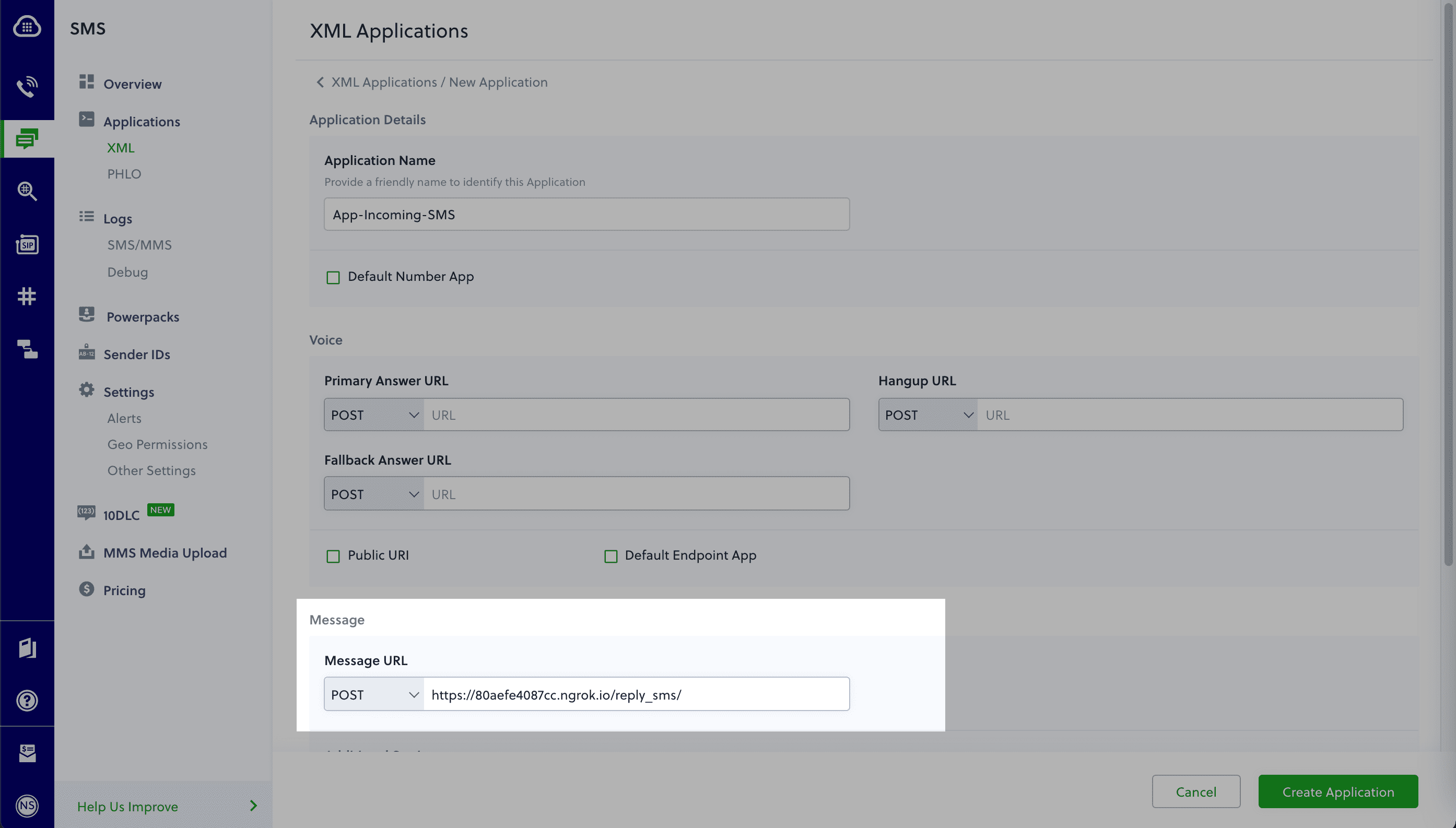 Spring boot on sale sms example