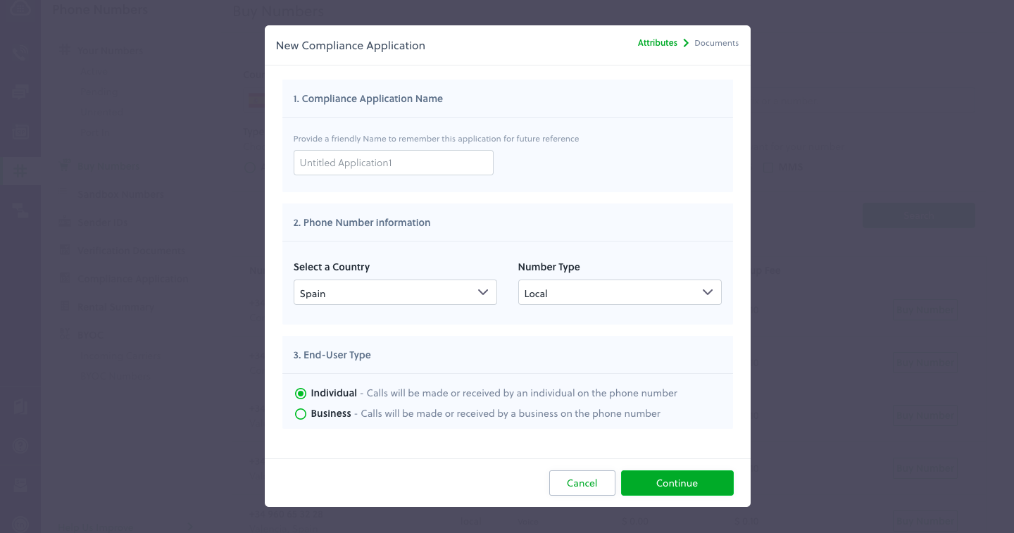 New Compliance Application