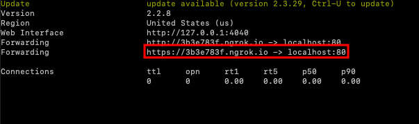 Как отправить SMS на Python с помощью SMS API от Plivo Пример интерфейса командной строки ngrok