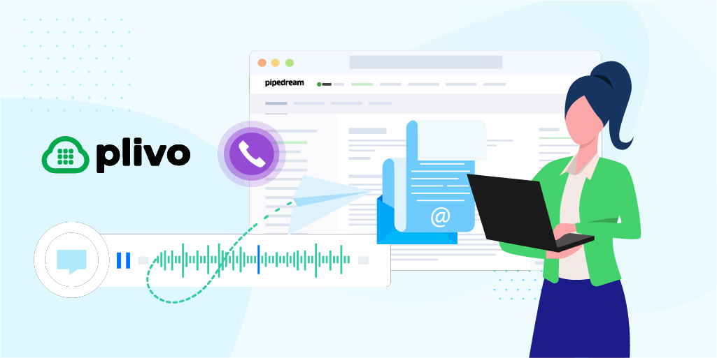 How to Forward Plivo Voicemail to Email Using Pipedream
