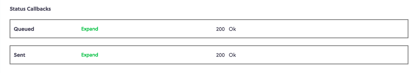 SMS Callback Attempts