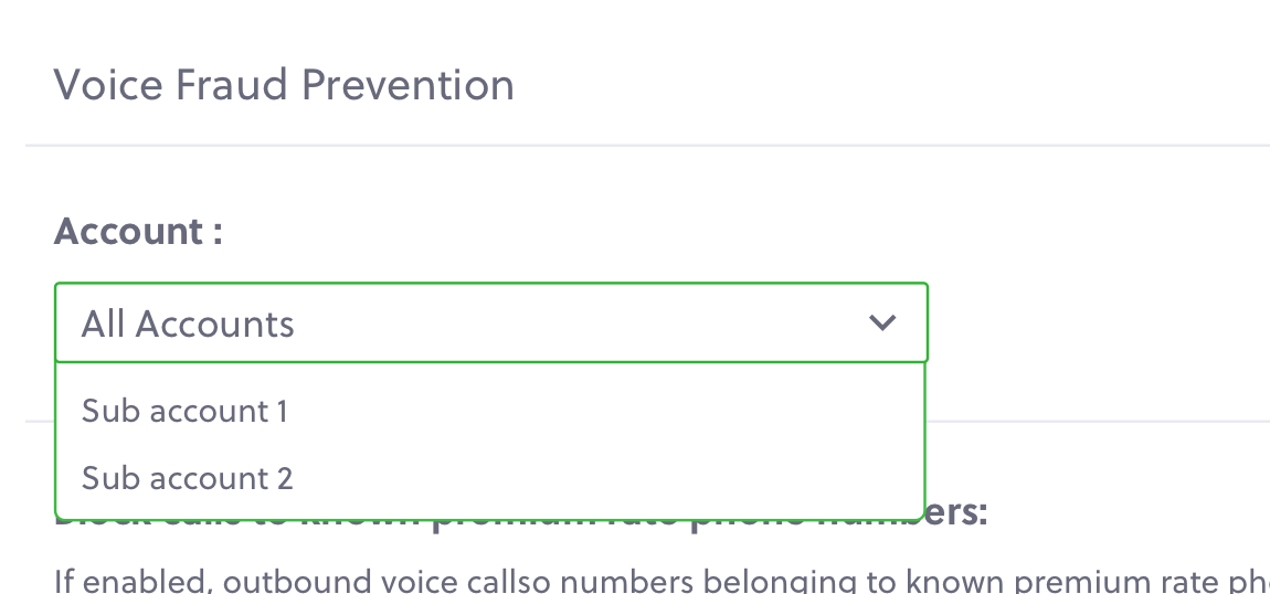 Overriding Preferences For Specific Sub-Accounts