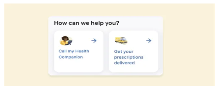 an image displaying a snippet of Voice AI support to a patient inquiry