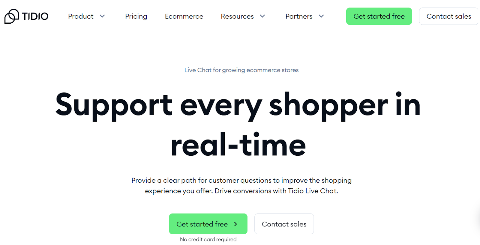 Use the Tidio live chat app to establish instant conversation with customers and provide them with personalized support