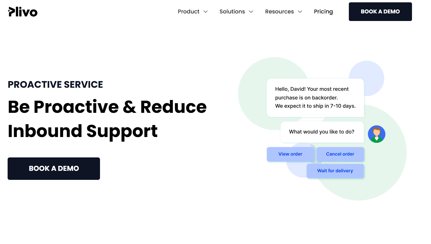 Image showing Plivo CX's proactive service tool