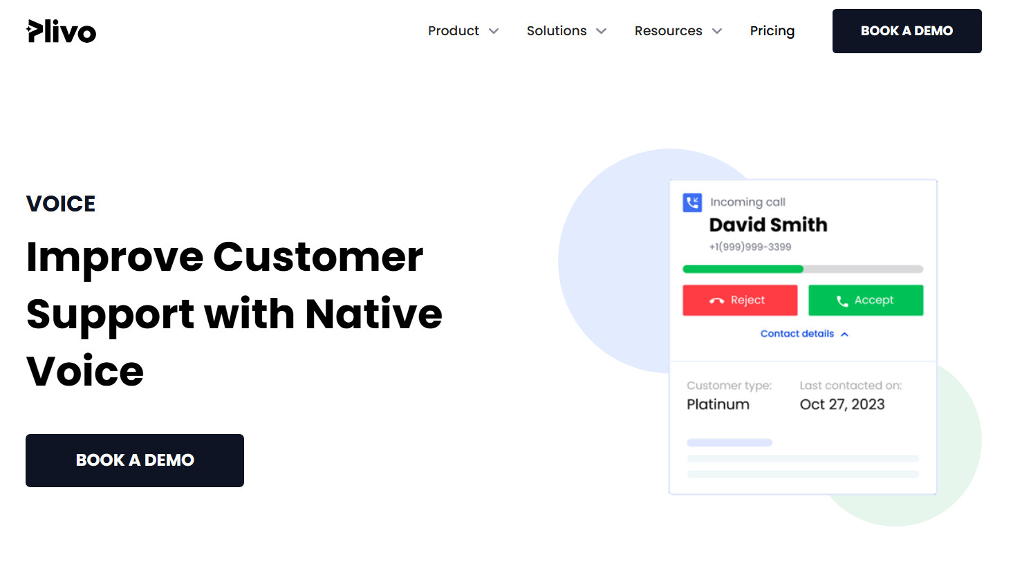 Image showing Plivo CX's voice software
