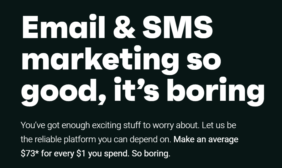 Screenshot of Omnisend’s SMS and email campaign homepage interface.