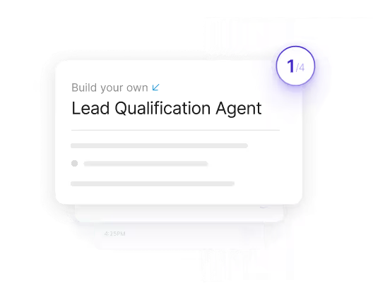 Image showing users how to build their own lead qualification agent in Plivo