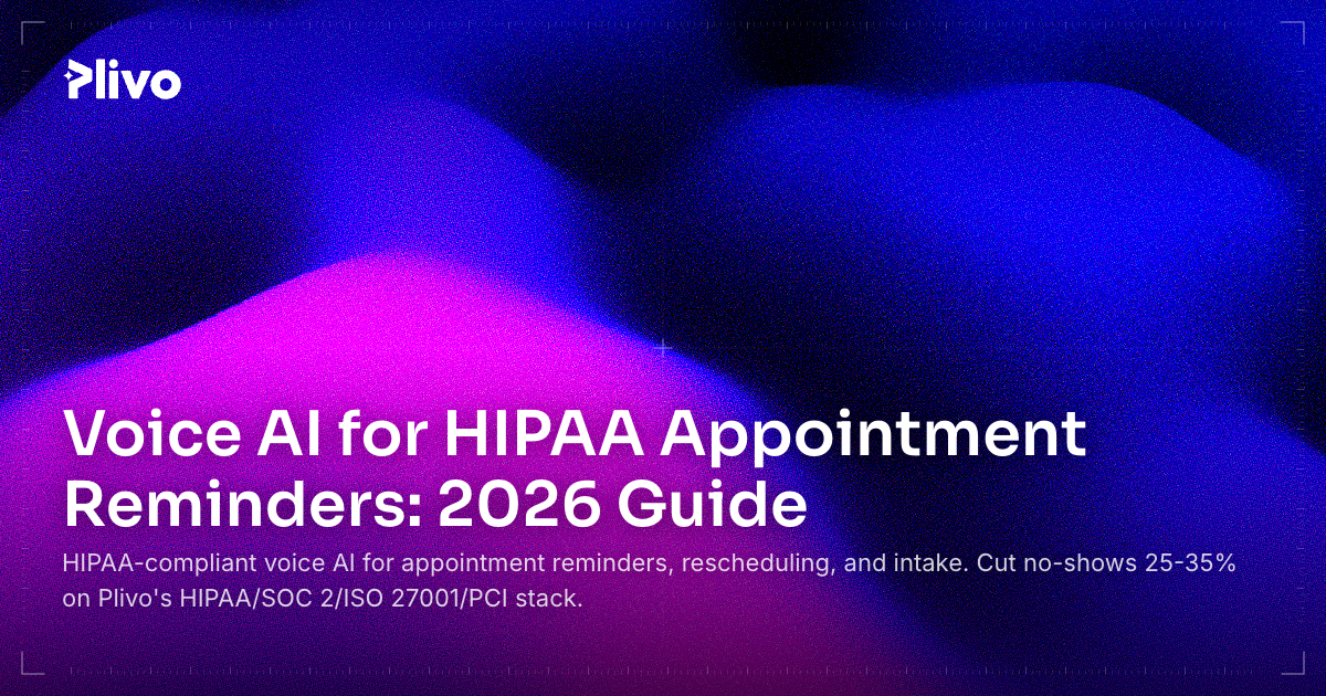 Voice AI for HIPAA Appointment Reminders: 2026 Guide